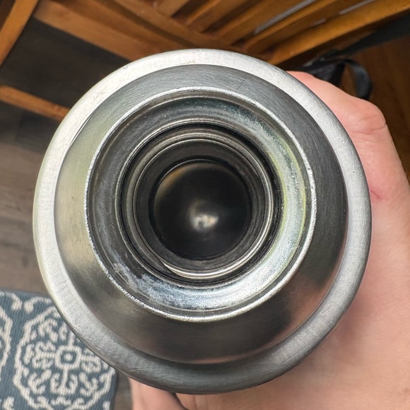 Vintage Thermos Navy and Silver Insulated Bottle - Picture 9 of 14